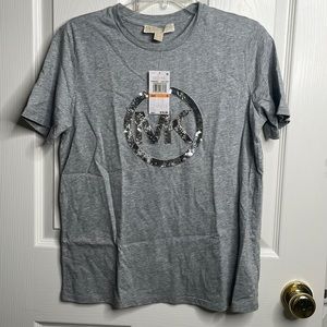 Michael Kors t shirt in pearl Heather size small
